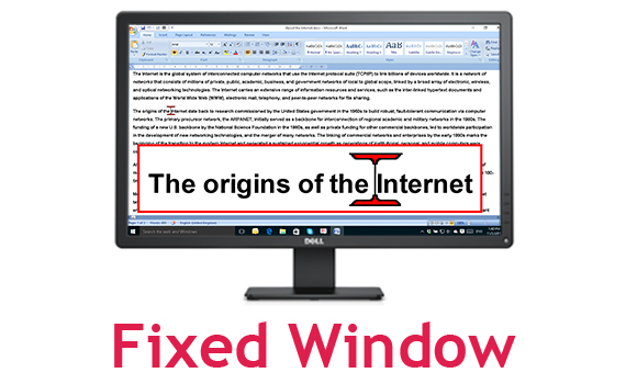 Fixed window view