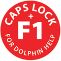 CAPS LOCK + F1 for Dolphin Help